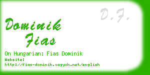 dominik fias business card